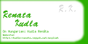 renata kudla business card